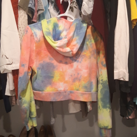 Ty dye cropped hoodie - Picture 2 of 2